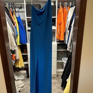 Elegant Blue Evening Dress